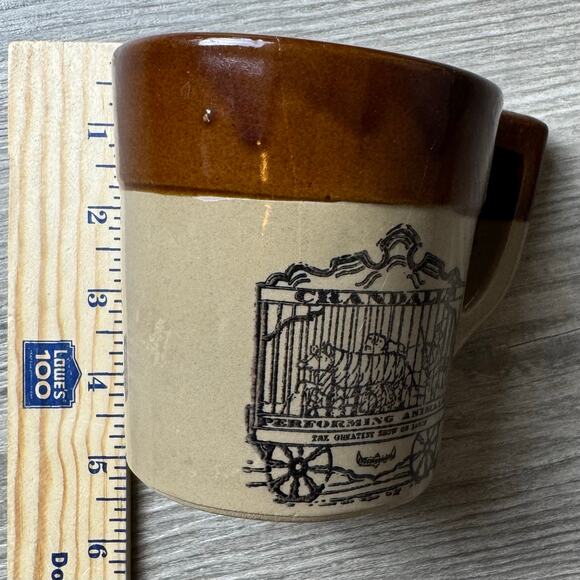 Holt Howard Coffee Mug Greatest Show On Earth Made in USA Brown Circus Oven - Picture 7 of 9
